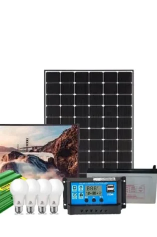 120 WATTS SOLAR FULL KIT +32 “LED DIGITAL TV