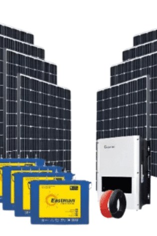 12kw-12kva 12,000watt Growatt With Jinko Panels Eastman Solar Power System Kit