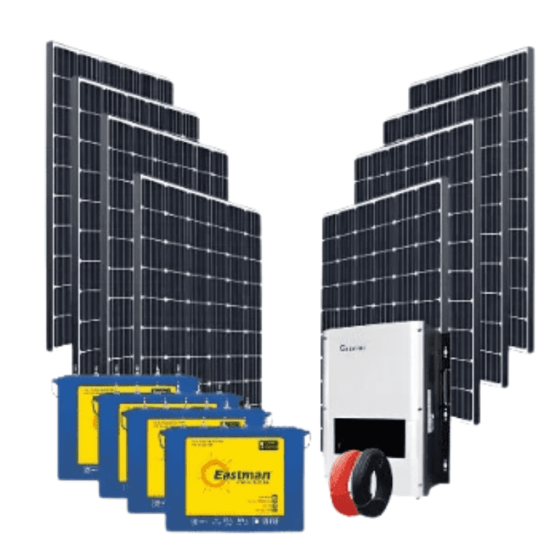 12kw-12kva 12,000watt Growatt With Jinko Panels Eastman Solar Power System Kit