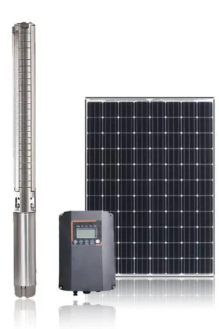 222m 8700L/Hr Solar Water Pump 4SPN4-13P-A 4HP 3000W AC DC Submersible Borehole Water Pump Cevada Italy