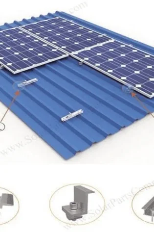 Mini Rail Set for 4 Pcs Of Solar Panel Complete Kit