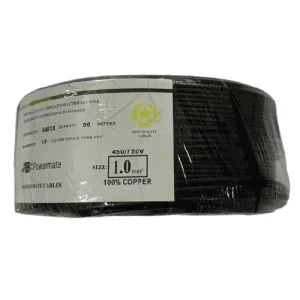 POWERMATE ELECTRIC CABLE SINGLE CORE 1MM 90M BLACK