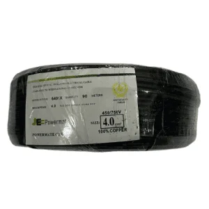 POWERMATE ELECTRIC CABLE SINGLE CORE 4MM 90M BLACK