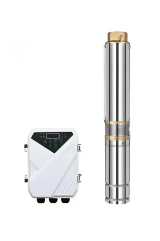 135m 6000L/Hr 4″ Solar Water Pump 4DPC6-135-110-1500DC 110V 1100W Submersible Borehole Deep Well pump with Mppt Controller Trunsun