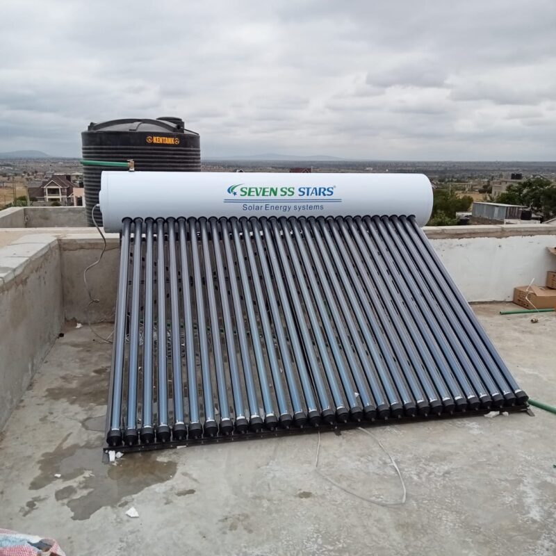 150L Solar Water Heater Pressurized Seven SS Stars Galvanized - Image 3