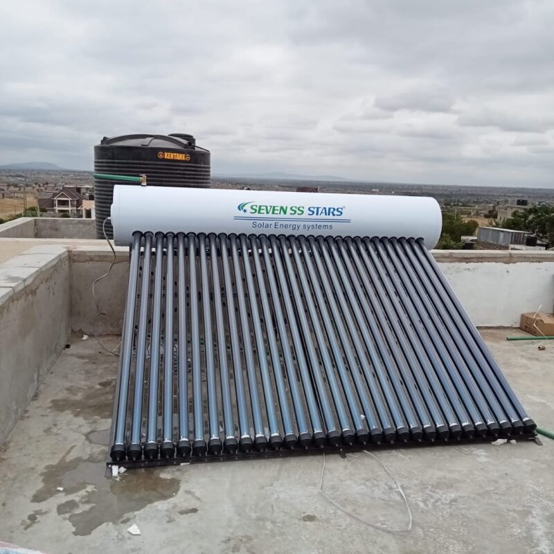 150L Solar Water Heater Pressurized Seven SS Stars Galvanized - Image 4