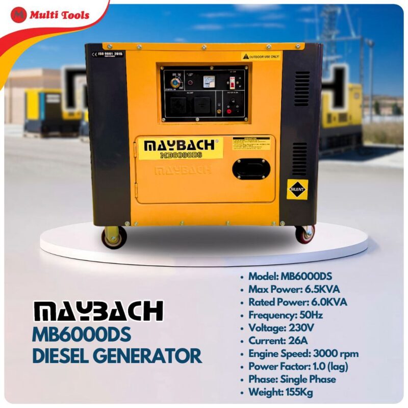 11Kva Single Phase Maybach Silent Diesel Generator with ATS - Image 2