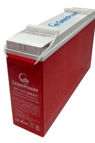 200ah Greenpower Gel Slim Battery European 12V Deep Cycle over 1000 cycles