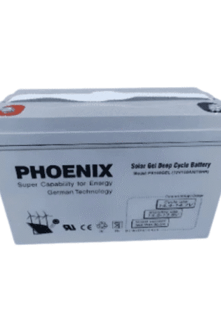 100ah Phoenix Solar Gel Deep Cycle Battery