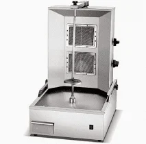 2 Burner Premier Shawarma Machine-Commercial Gas- Italian Technology