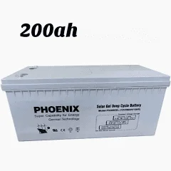 200ah phoenix Solar Gel Deep Cycle Battery