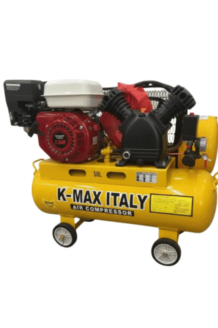 50L Petrol driven Double Piston 8 bar 116psi pressure 7.5hp engine