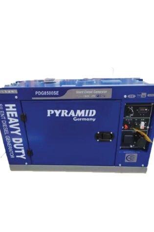 9.5Kva 1Ph Pyramid Silent Diesel Generator with ATS – Blue Air Cooled Heavy Duty Single Phase – Germany Technology