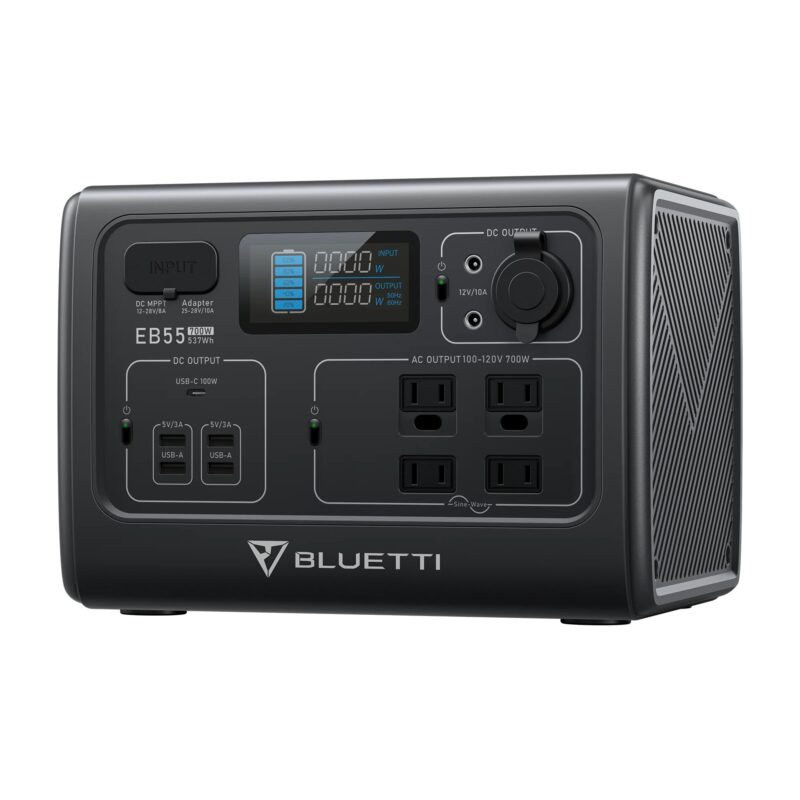 700w 537Wh Bluetti USA Eb55 Portable Power Station