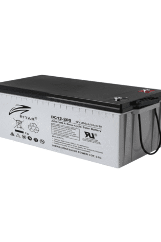 Original! 80ah 12v Ritar Deep Cycle Maintenance Free Battery