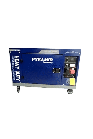 16.5Kva 1Ph Pyramid Silent Diesel Generator with ATS – Blue Air-Cooled Heavy Duty Single Phase – Germany Technology