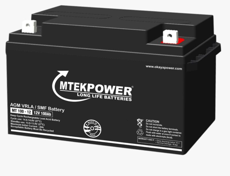 Microtek India 100Ah 12V Sealed Solar Battery