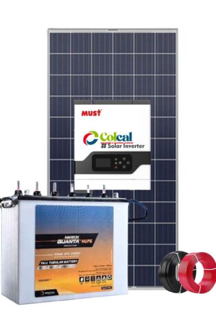 1Kw 1000watts 1Kva Amaron tubular Solar Kit