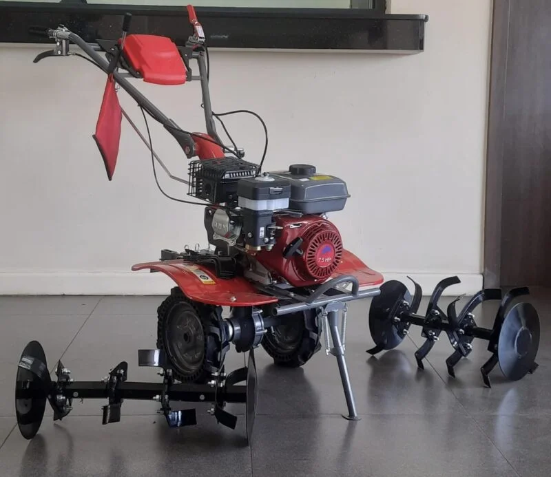 JIADI JD Power Tiller Petrol Powered 7.5hp Engine comes with Two Tillers
