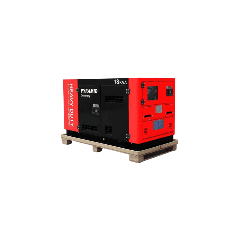 18Kva Pyramid 4 Cylinder Water Cooled Diesel Silent Generator with ATS 3 Phase