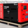 18Kva Pyramid 4 Cylinder Water Cooled Diesel Silent Generator with ATS 3 Phase