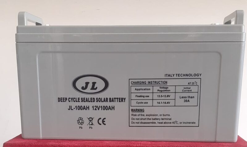 JL-100AH Deep Cycle Solar Battery 100 AMPS