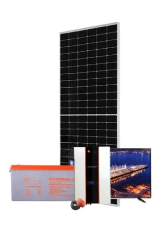 1Kw Felicity Solar Kit - 32" Color TV -Hybrid Inverter Gel Battery - 1000w 12v