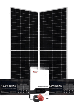 2.2Kw Lithium Solar Kit 2200w - Alltop 200ah Lithium Must Inverter