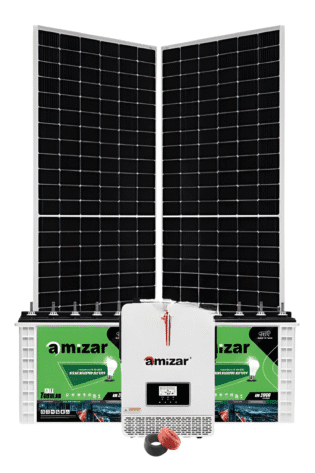 3.2Kw Amizar Solar Kit - Tubular Battery Hybrid Inverter