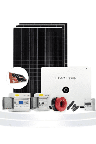 30Kw Livoltek Solar Kit - C&I On-Grid Three Phase Grid-tied Inverter with TW Solar Panel High Capacity