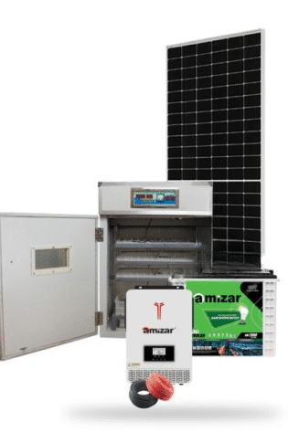 352 Eggs Incubator + 1Kw Amizar Solar Kit 1000w - Tubular Battery Hybrid Inverter