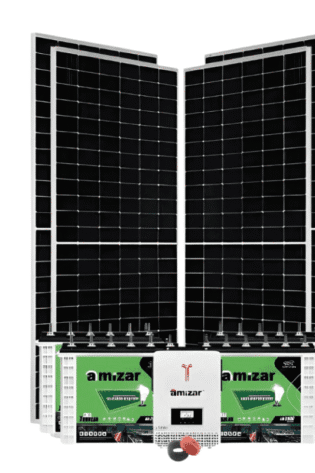 3Kw Amizar Solar Kit 3000w - Tubular Battery Hybrid Inverter