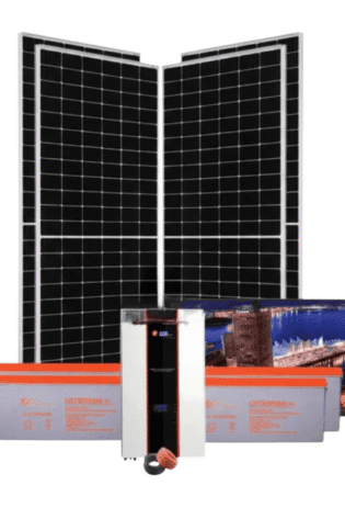 3Kw Felicity Solar Kit - 3000w 24v Hybrid Inverter Gel Batteries