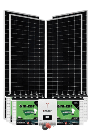 5.5Kw Amizar Solar Kit - Tubular Battery Hybrid Inverter