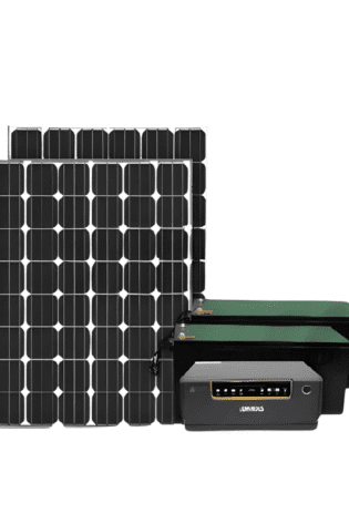 500Watts Solar panel + (2) 200AH Batteries + 1.5 KVA Inverter