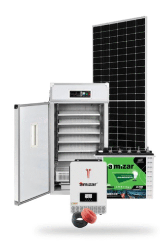 528 Eggs Incubator + 1Kw Amizar Solar Kit 1000w - Tubular Battery Hybrid Inverter