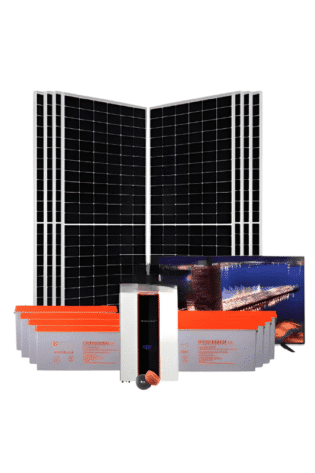 5Kw Felicity Solar Kit - 43" Smart TV -Hybrid Inverter Gel Batteries - 5000w 48v