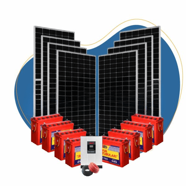 5kw 5000watts Jinko Must Hybrid Inverter Ceil Tubular Battery Super Solar Kit