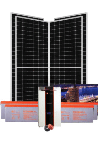 3Kw Felicity Solar Kit - 3000w 24v Hybrid Inverter Gel Batteries