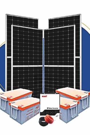 3.2Kw Solar Kit - 3200w 24v - Felicity Gel Batteries Must Inverter