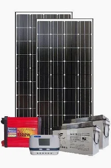 1.5Kw PWM Solar Kit 1500w - With Original Ritar Batteries + 22" LED Colour TV + 4 Free Bulbs + Power Extension