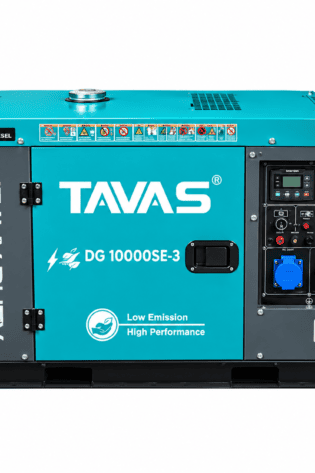10KVA / 8KW TAVAS (Single Phase) Diesel Silent Generator With ATS DG10000SEATS