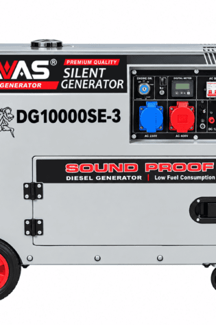 10KVA / 8KW TAVAS (Three Phase) Diesel Silent Generator With ATS DG10000SE-3- ATS