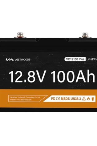 100Ah vestwood 12.8v lithium battery LIFEPO4,Built -in-BMS Deep cycle