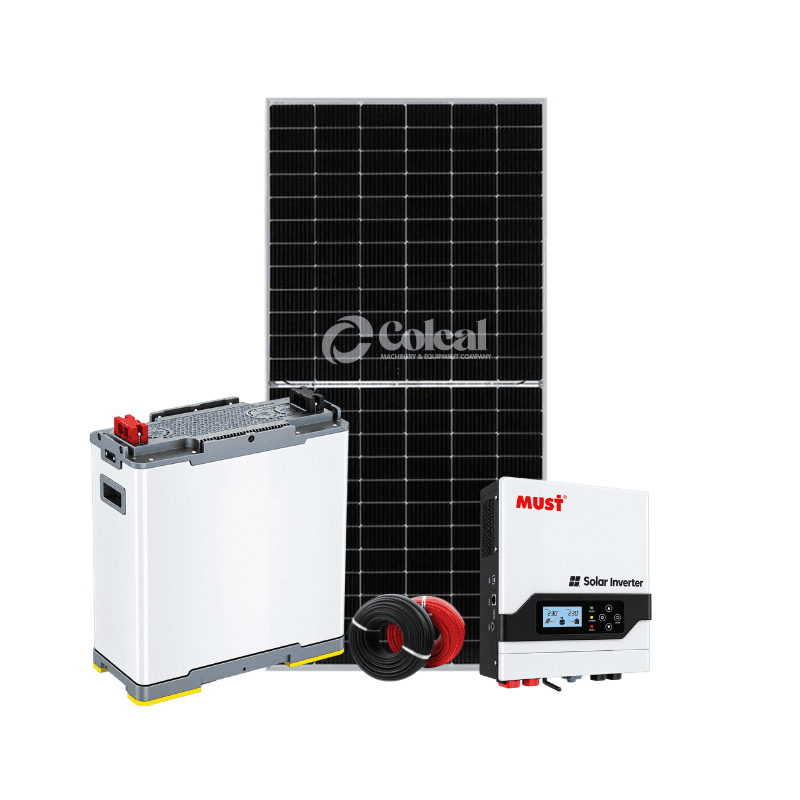 1kW (1000W) MUST Complete Solar Kit - 200Ah Premium Lithium Battery