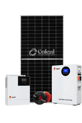 1kW (1000W) SRNE Complete Solar Kit - 2.56kWh 12V 200Ah Lithium-ion Battery