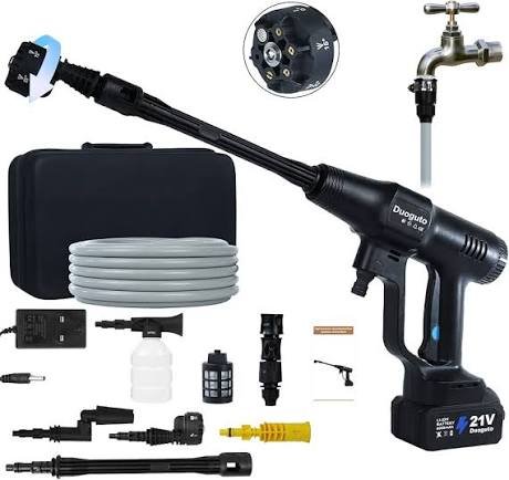 200W Cordless Pressure Washer – 290 PSI, 6 Rotating Nozzles