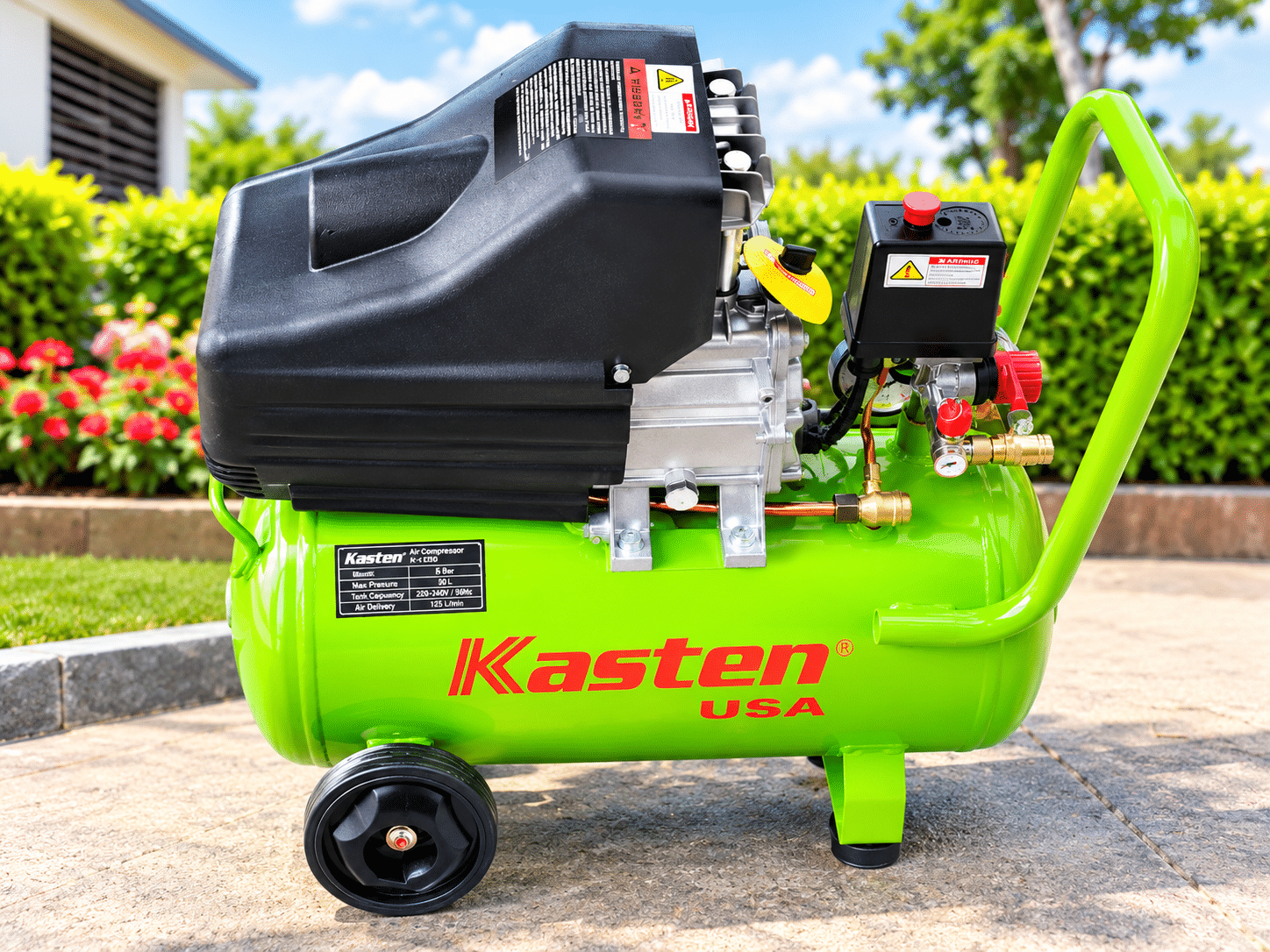 Kasten V-0.12/8-200L 2HP 200L Belt Drive Electric Air Compressor