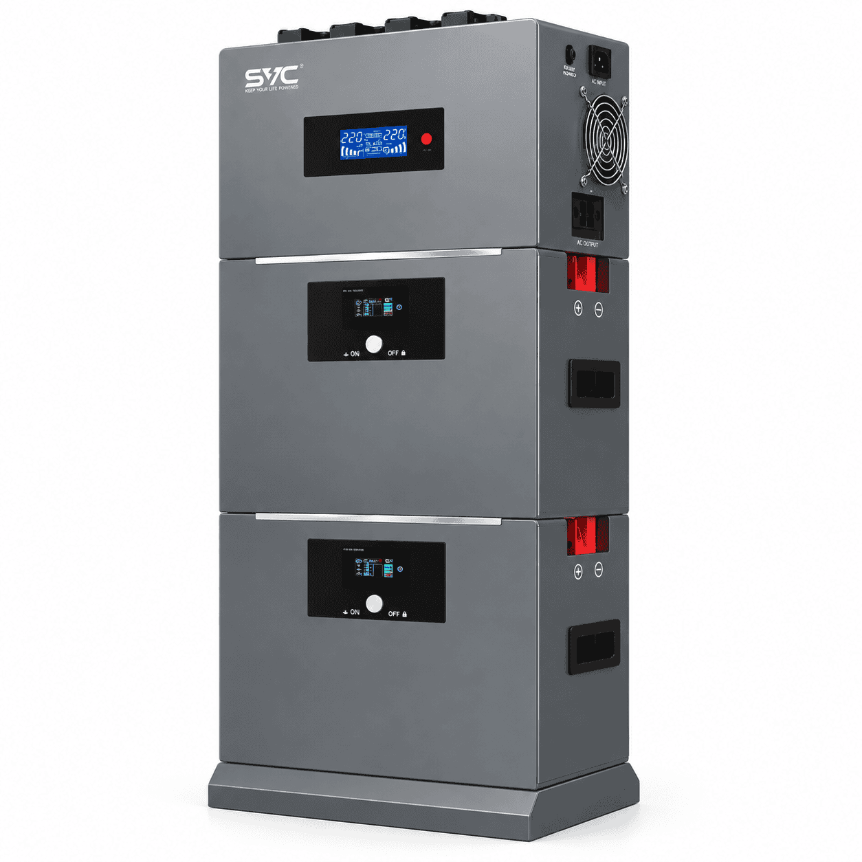 2kW (2000W) SVC Solar All-In-One Kit - 2.56kWh Lithium-ion Battery
