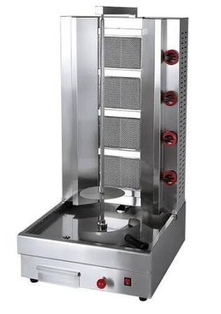 4-Burner Gas Shawarma Machine
